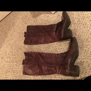 Bcbg riding boots whisky red